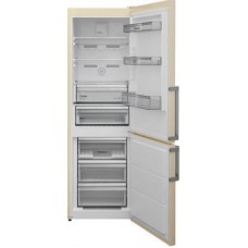 Двухкамерный холодильник Scandilux CNF 341 EZ B Beigh marble